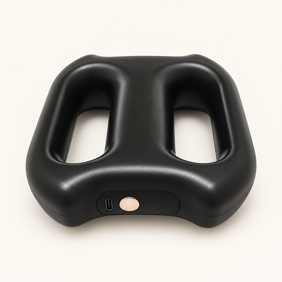 Masseur à vibrations Vaelia noir avec écran et recharge USB-C