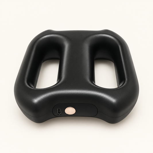 Masseur à vibrations Vaelia noir avec écran et recharge USB-C