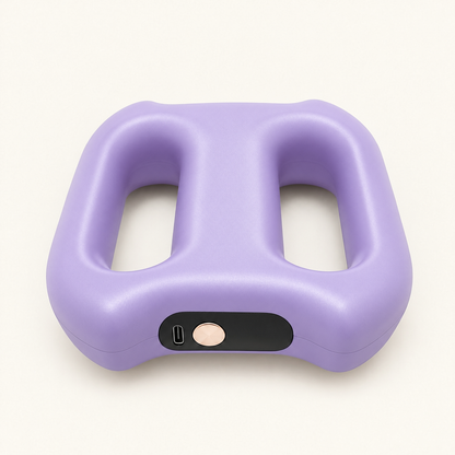 Masseur à vibrations Vaelia violet avec écran et recharge USB-C
